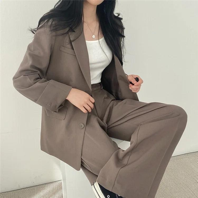 Hailey | Elegant Women's Suit with Long Blazer and Sophisticated Tailored Set