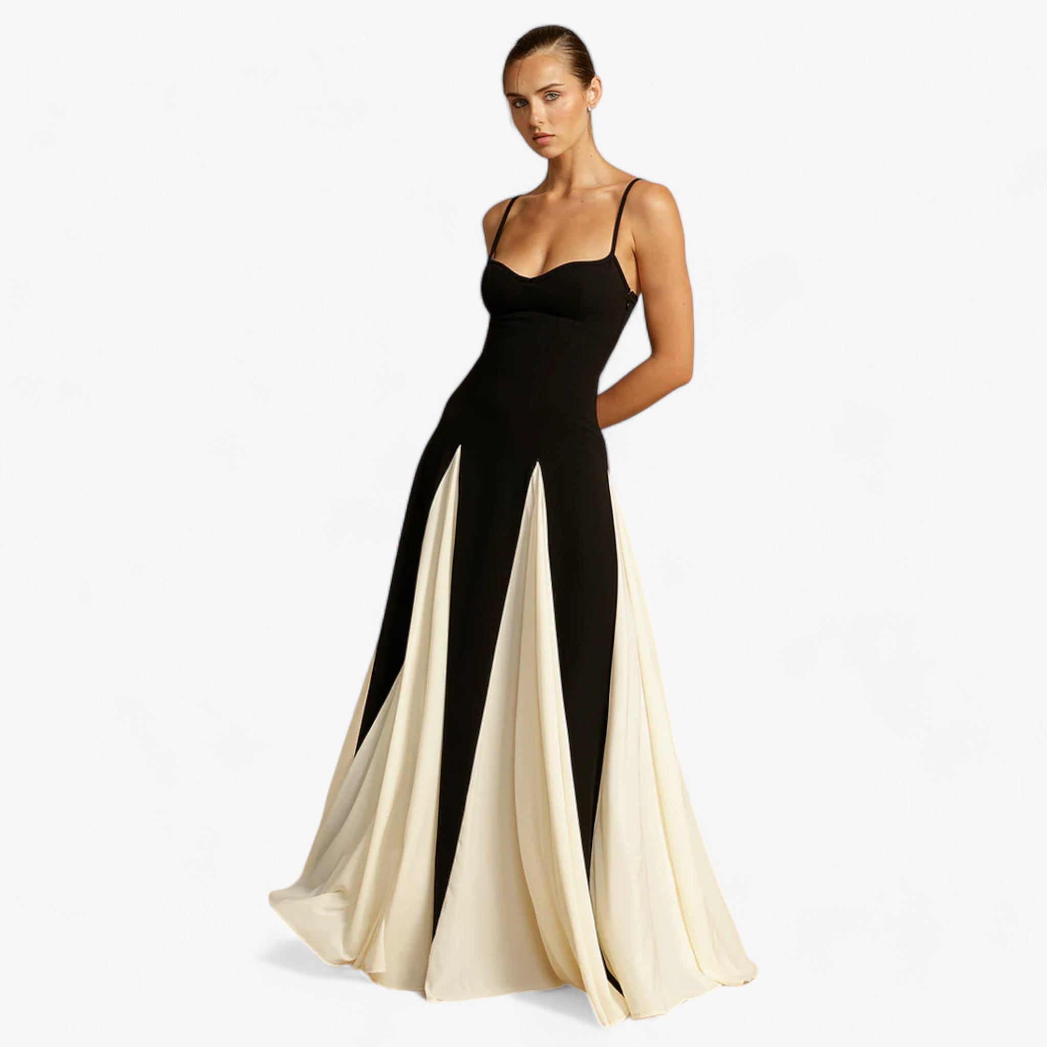 Alezia | Spaghetti-Strap Maxi Dress – Elegant and Sensual Refinement