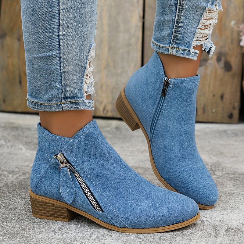 Jasmine - Stylish and Elegant Laceless Ankle Boots