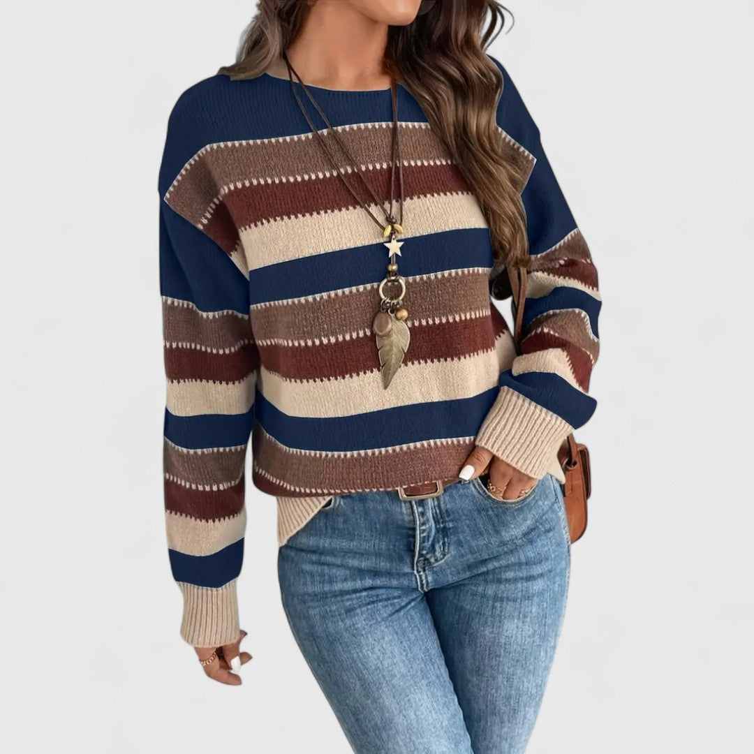 Sophie – Casual striped sweater for a trendy look