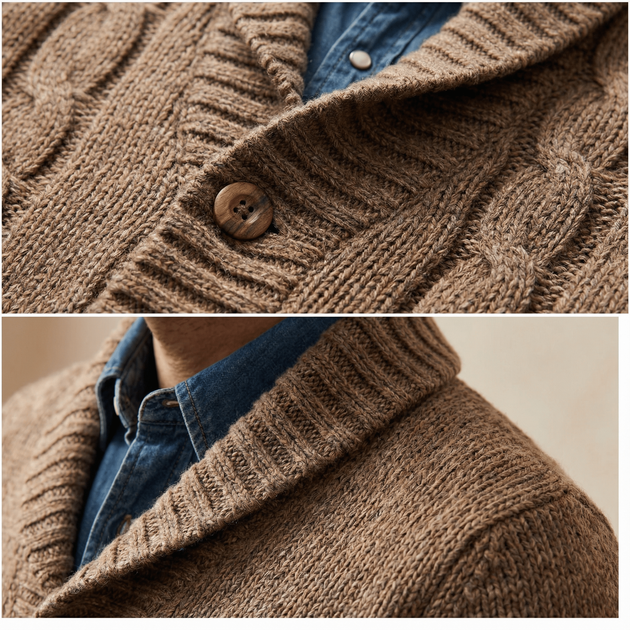 Sebastian Vintage Lapel Cardigan — Timeless Style & Cozy Comfort