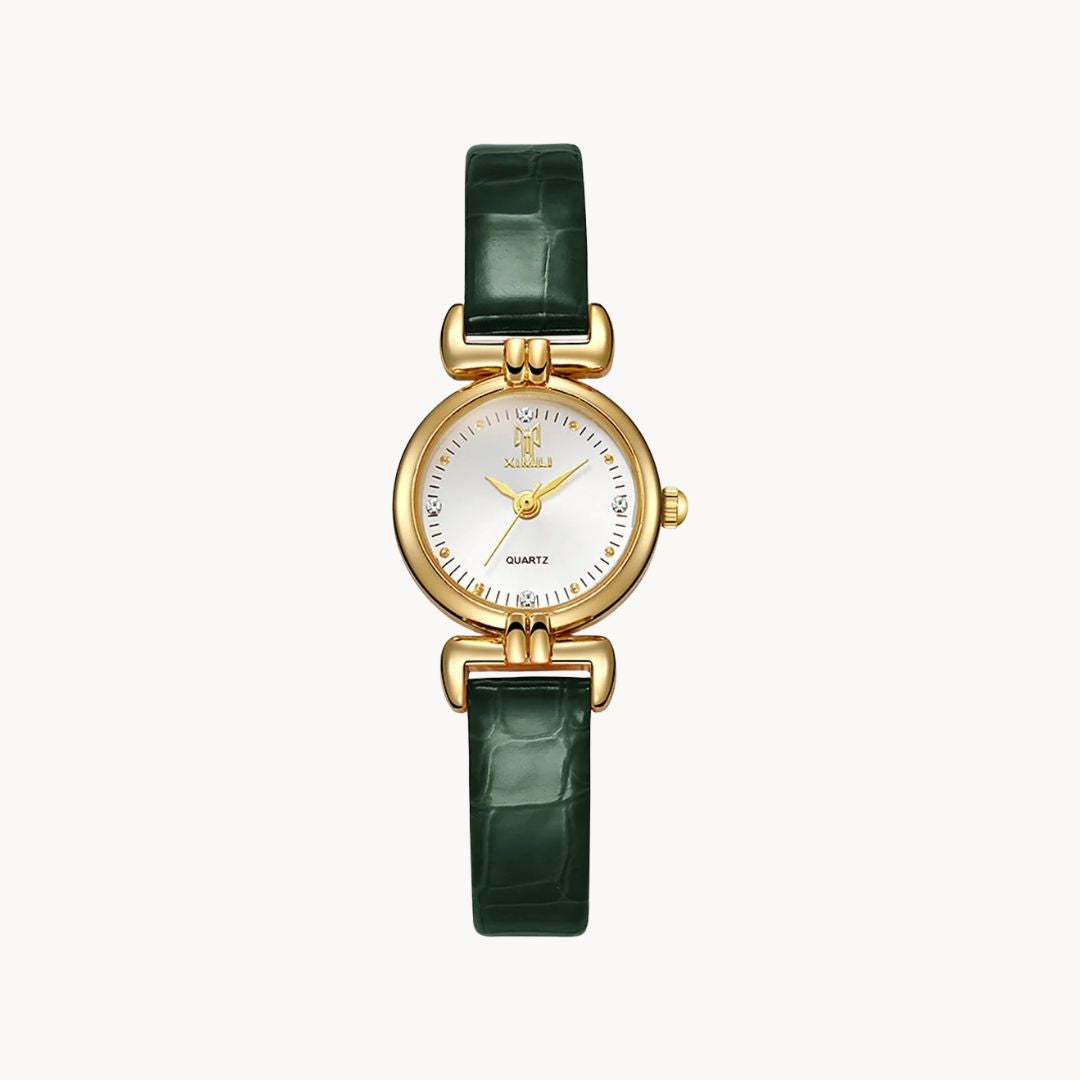 Elegant Daniela Watch with Luxurious Leather Details