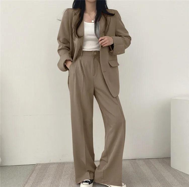 Hailey | Elegant Women's Suit with Long Blazer and Sophisticated Tailored Set