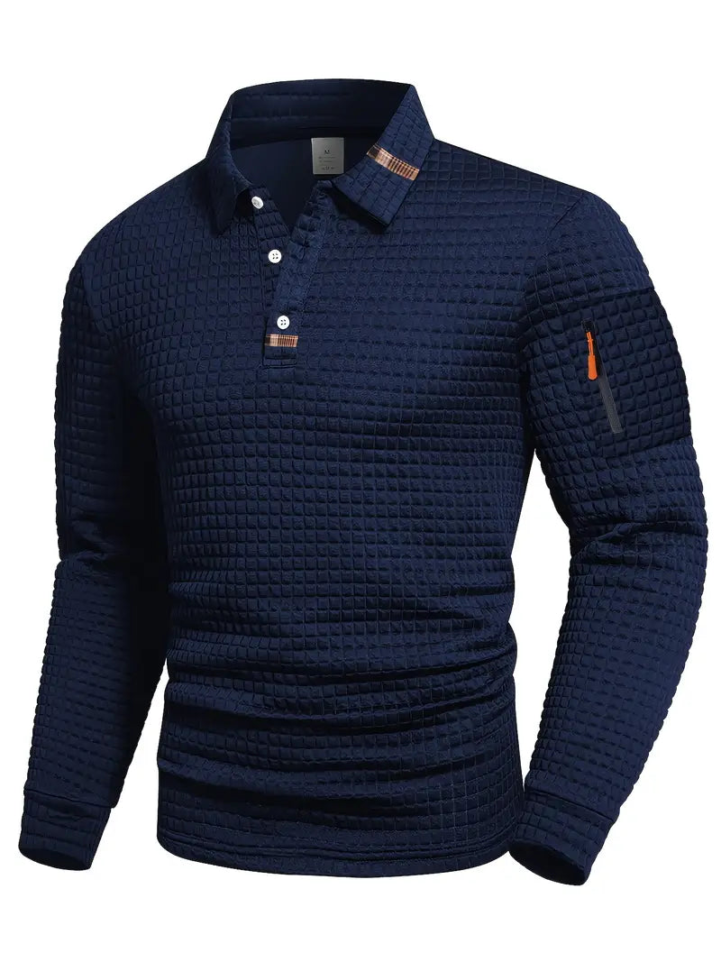 Aaron Polo Shirt with Convenient Sleeve Pocket | Amorci