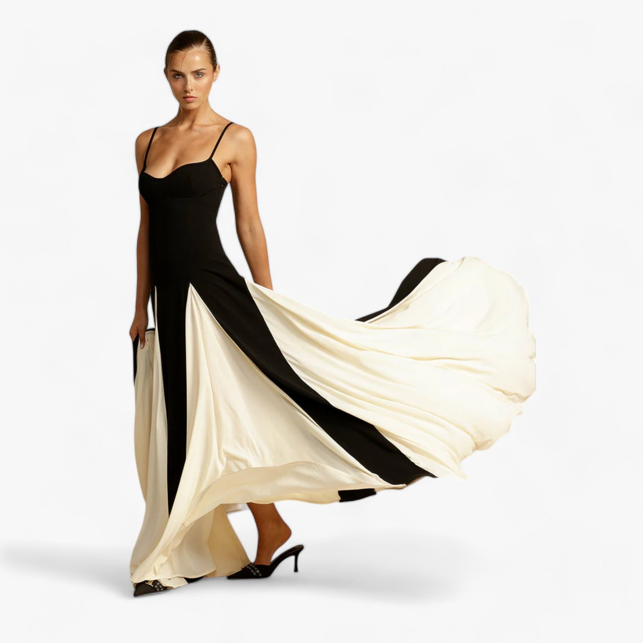 Alezia | Spaghetti-Strap Maxi Dress – Elegant and Sensual Refinement