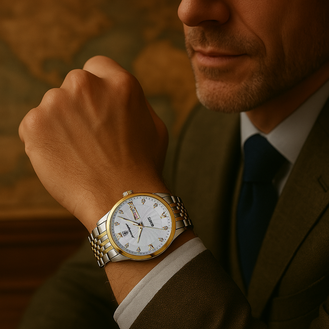 Sparkling Rhinestone Light-Up Watch