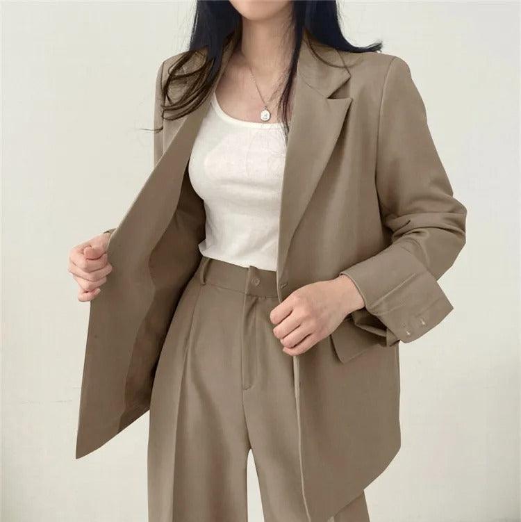 Hailey | Elegant Women's Suit with Long Blazer and Sophisticated Tailored Set
