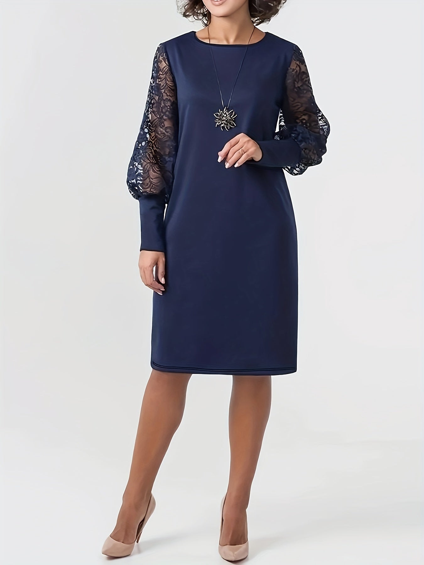 Marielle – Exquisite Lace Midi Dress