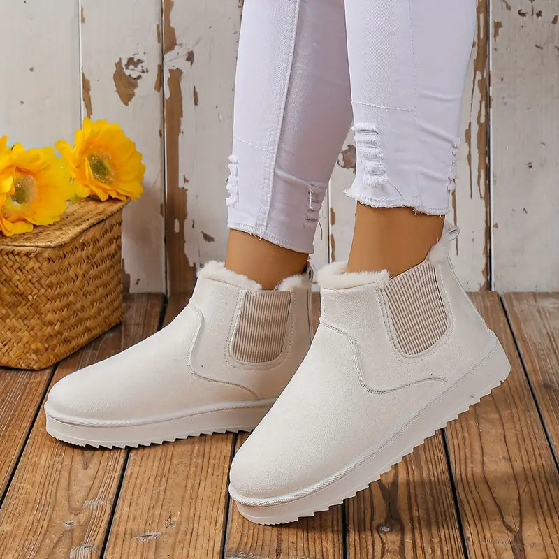 Women's Everyday Casual Slip-On Boots - Effortless Comfort & Easy Style