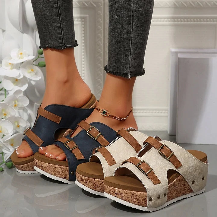 Serhat Stylish and Comfortable Orthopedic Sandals - Combining Style and Comfort with Platform and Wedge