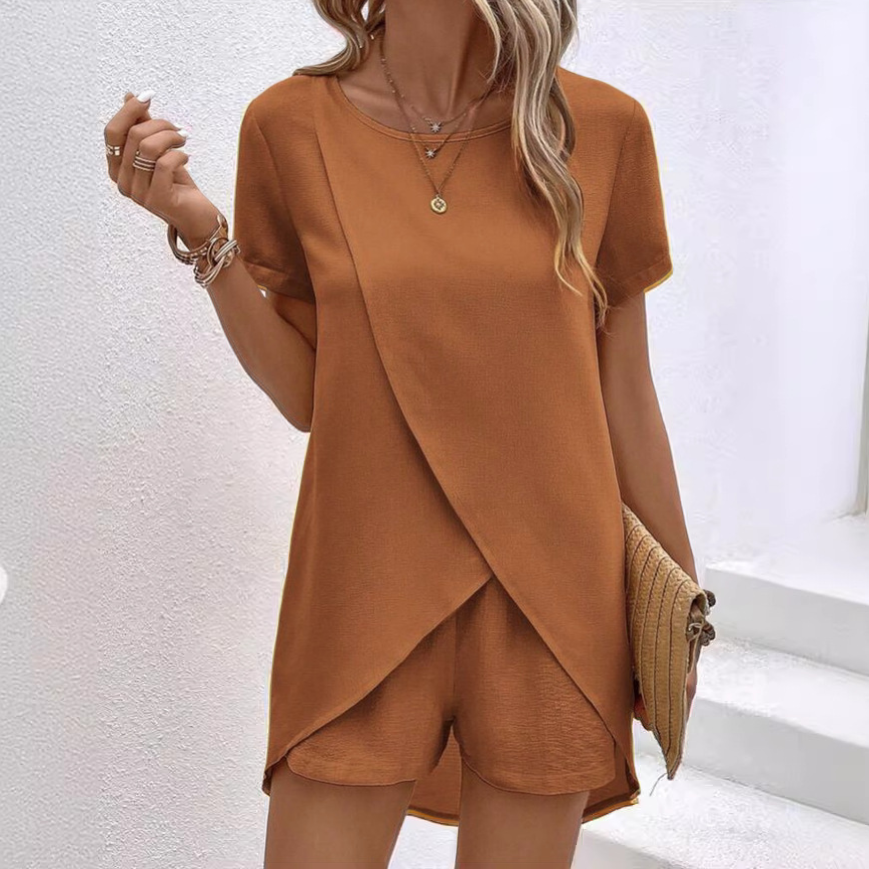 AMALIA™ – Sophisticated and Stylish Summer Co-ord Lounge Set