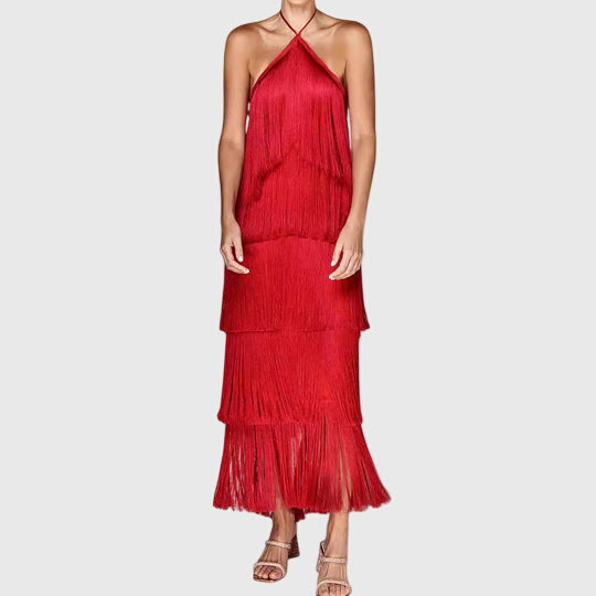 Artiselle Tassel Dress - Elegant Fringe Detail