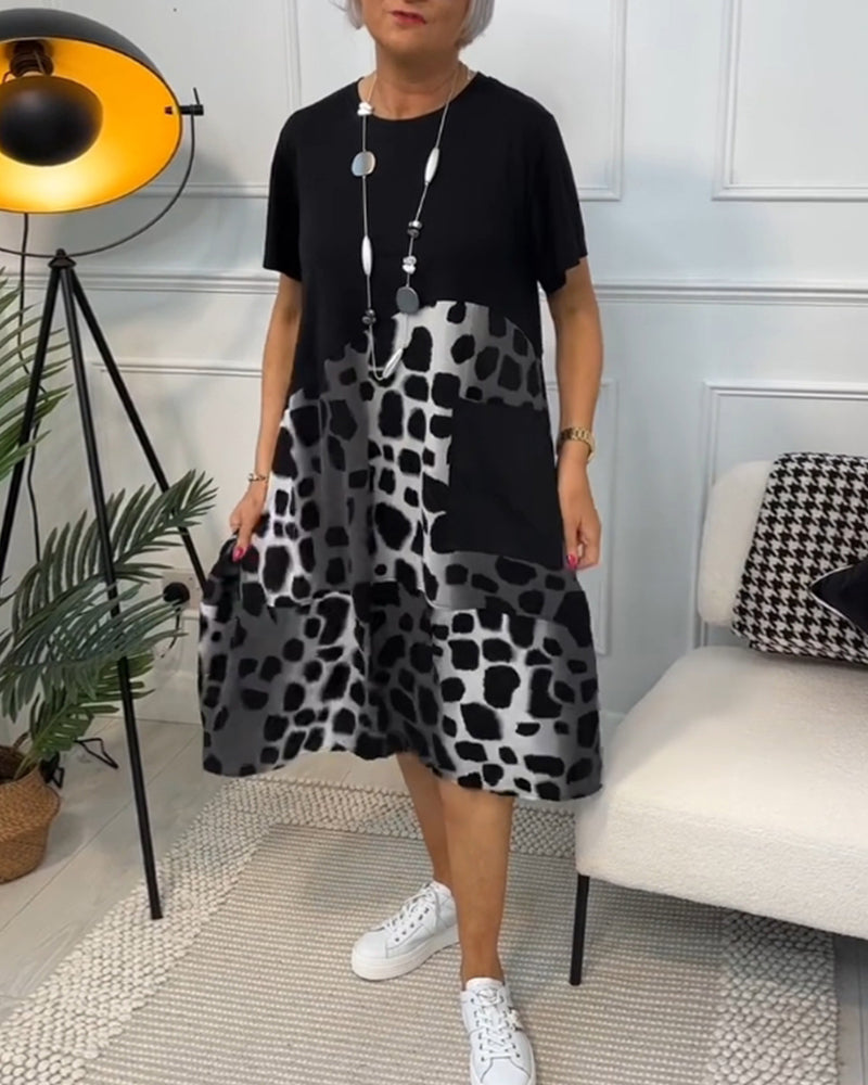 Airy Summer Dress with a Flattering Round Neckline