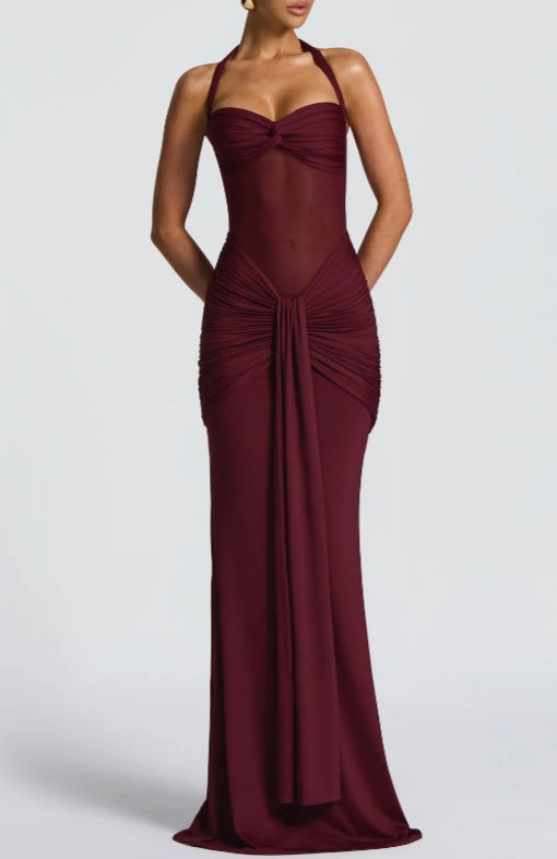 Elegant and Sophisticated Long Maxi Strapless Dress with Laces