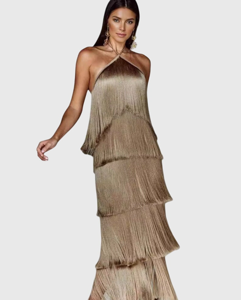 Artiselle Tassel Dress - Elegant Fringe Detail