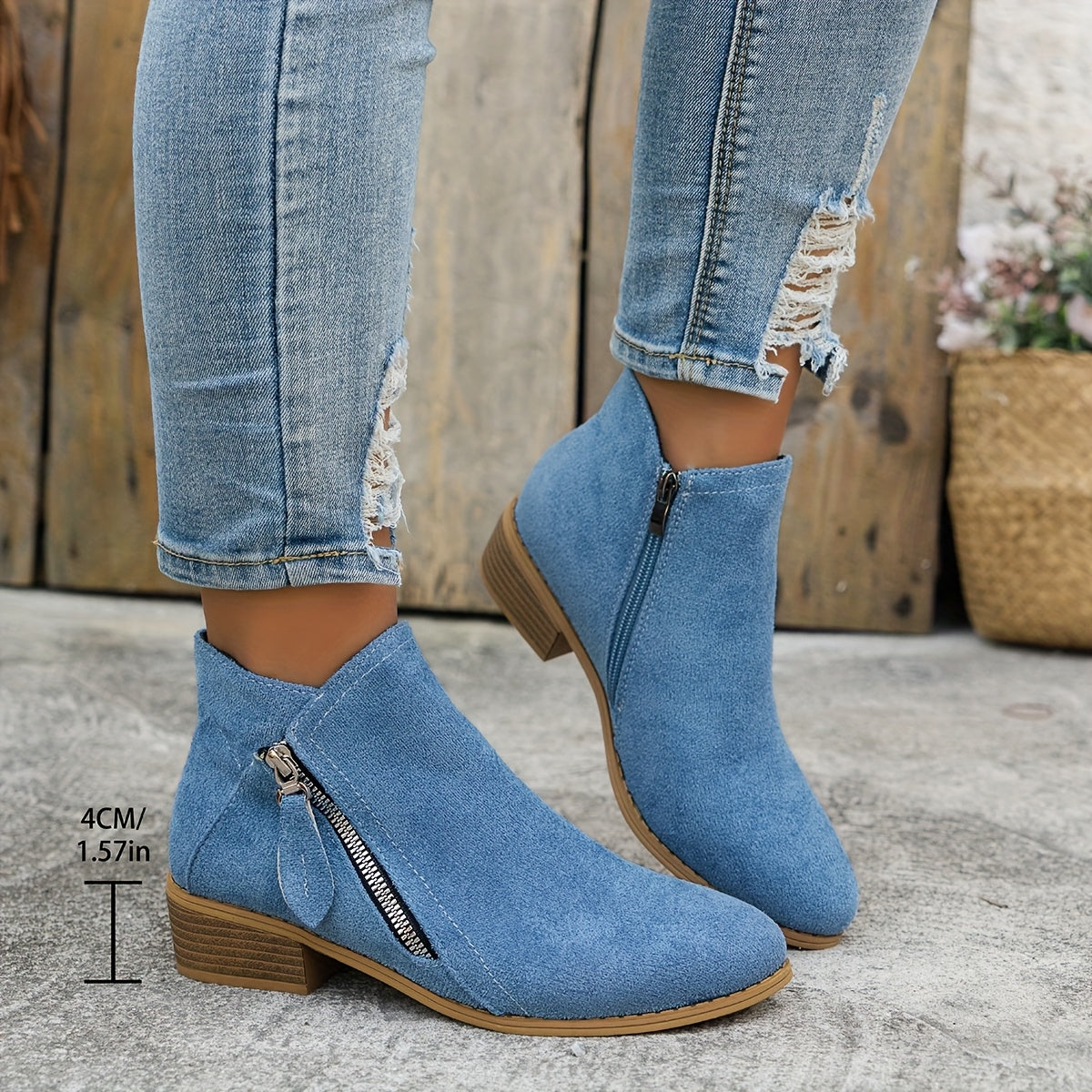 Jasmine - Stylish and Elegant Laceless Ankle Boots