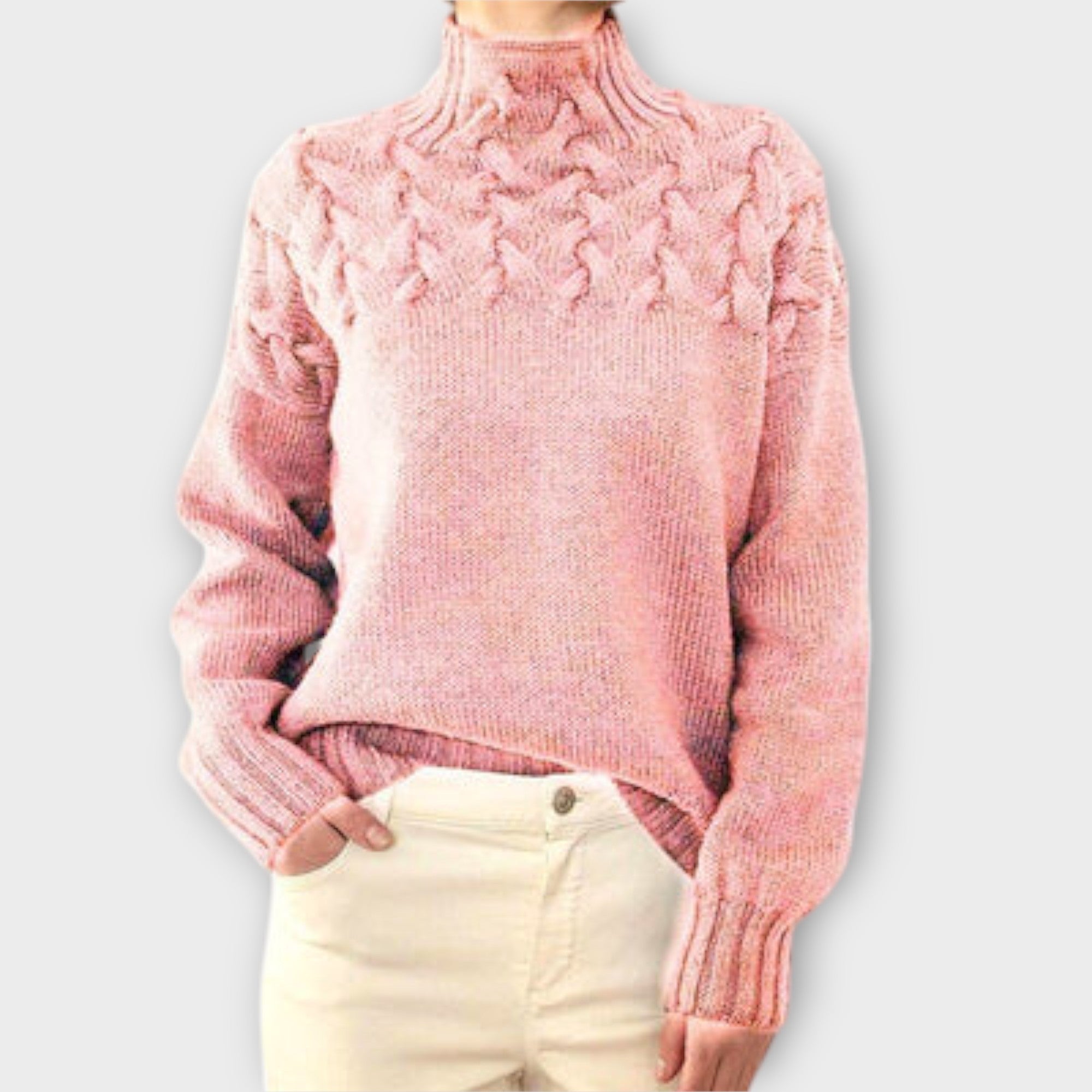 Tina - Cable Knit Sweater for Stylish Warmth