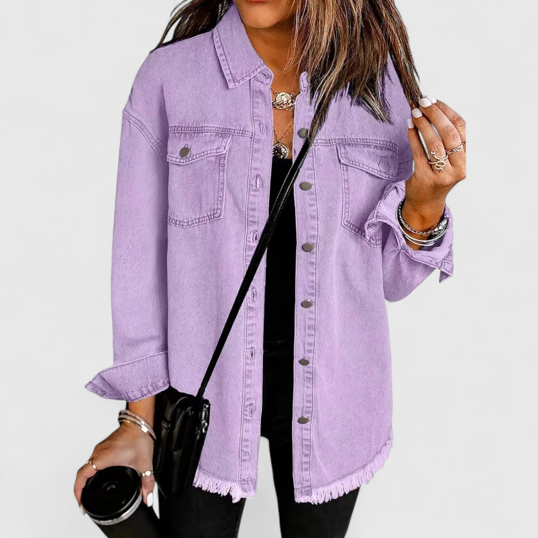 Kristin - Timeless Classic Denim Jacket for Effortless Style