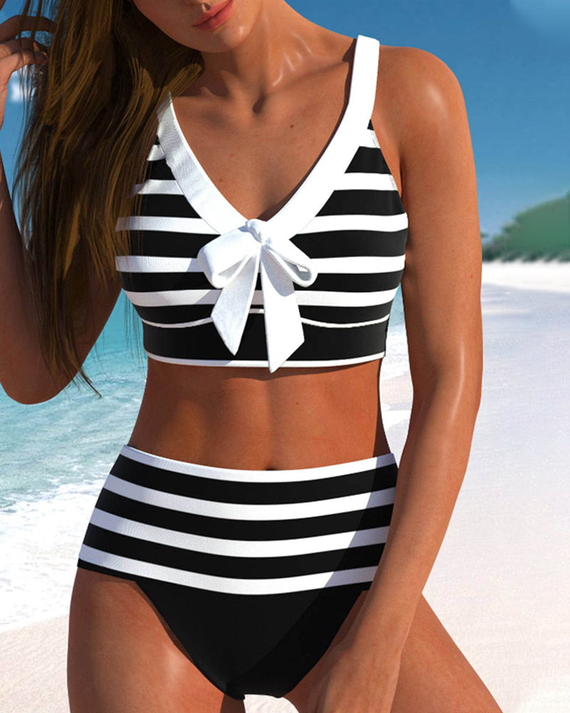Vintage Striped Bikini