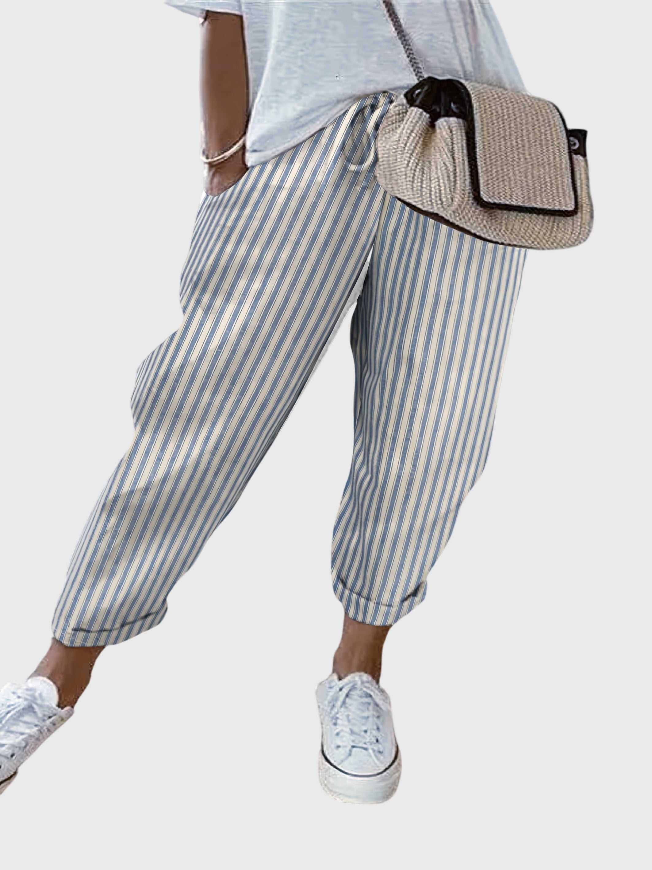Amelia - Elegant Striped Pants for a Chic and Comfortable Style