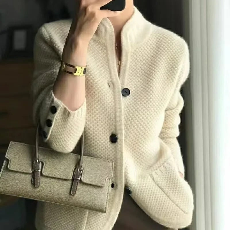 Gabrielle | Women's Ultra-Cozy Open Pocket Knit Button Cardigan for Stylish Comfort