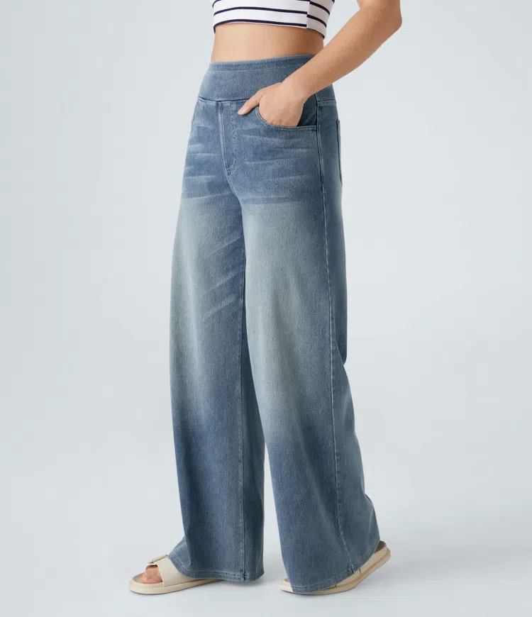 Solène - Wide Leg Jeans with Relaxed Fit