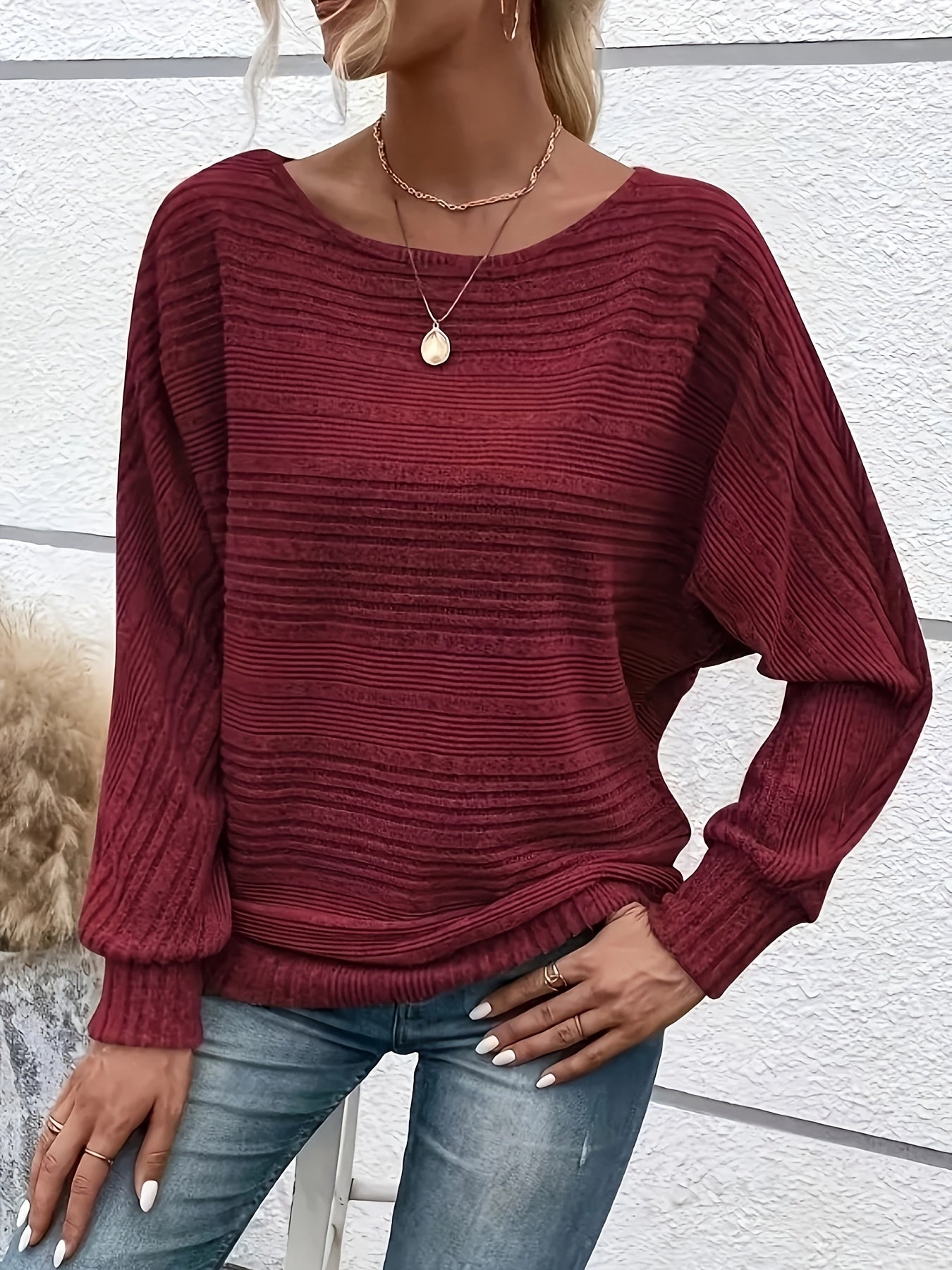 Sabine™ - impressively comfortable wool sweater with stylish cow side panels