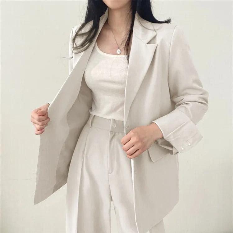 Hailey | Elegant Women's Suit with Long Blazer and Sophisticated Tailored Set