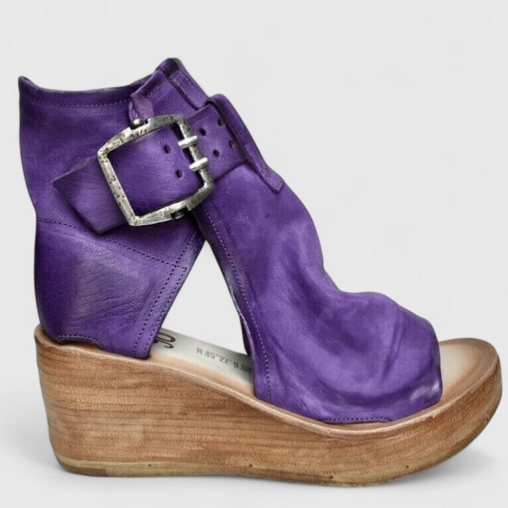 Jocelyn Rustic Wedge Sandals - Effortless Summer Style