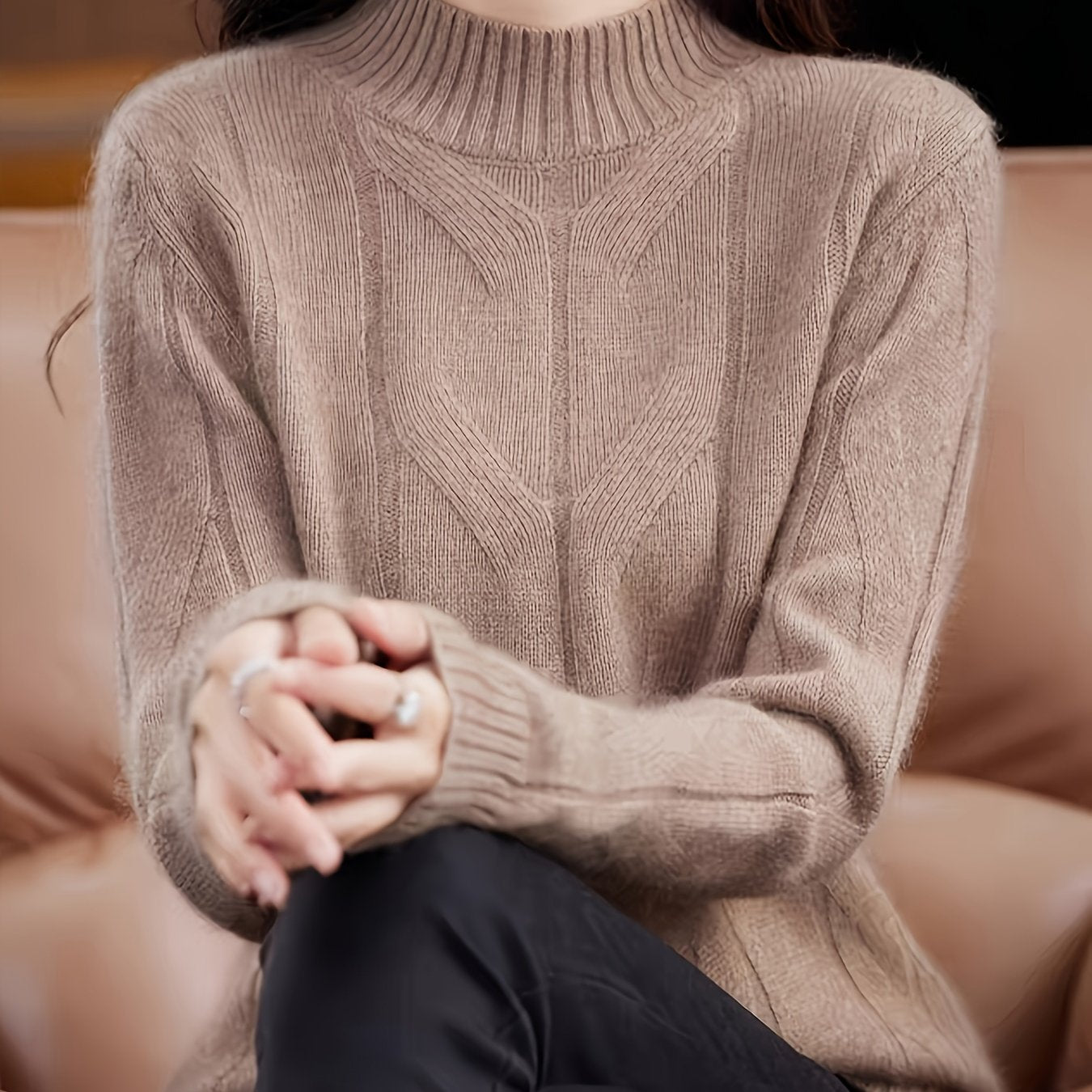 Karmen - Warm Retro Knit Sweater for a Comfortable Vintage Style