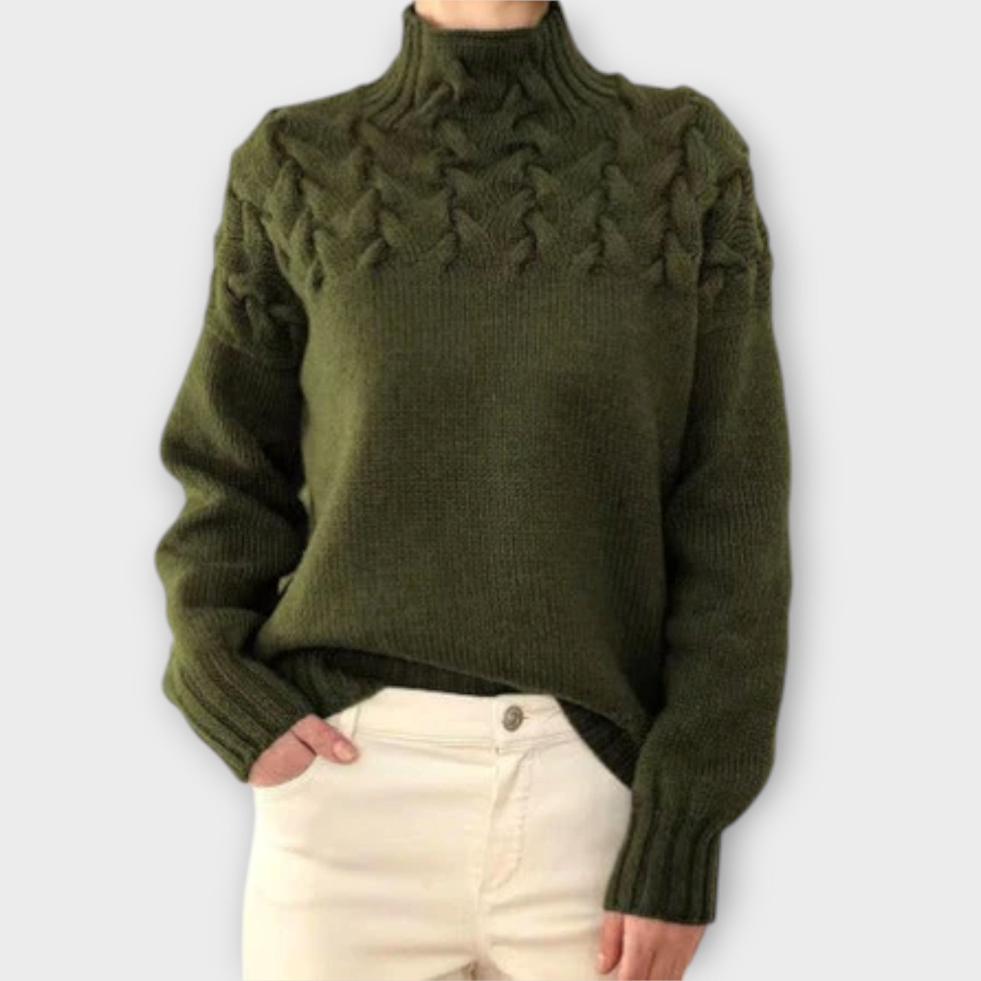 Tina - Cable Knit Sweater for Stylish Warmth