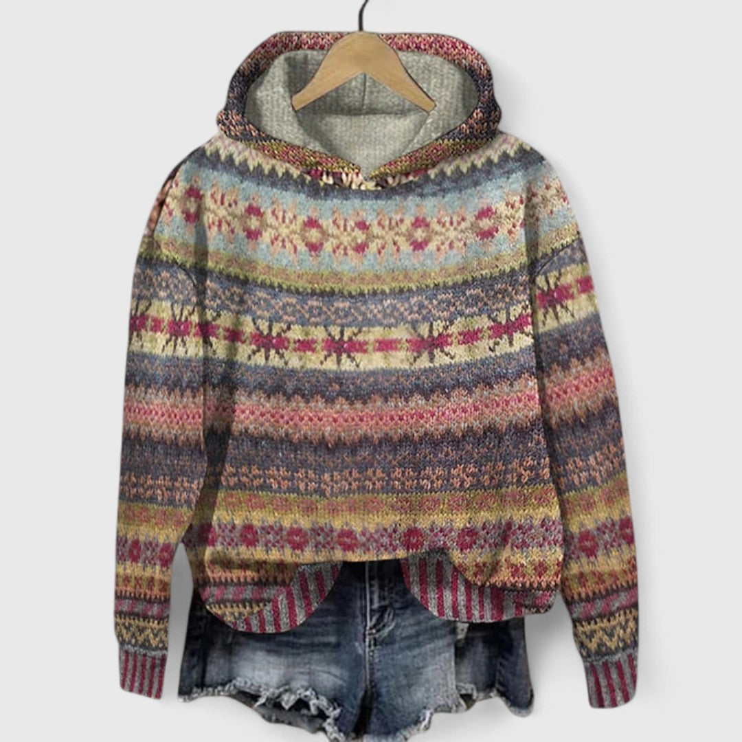 Christine - Trendy Retro Hoodie for a Vintage and Casual Look