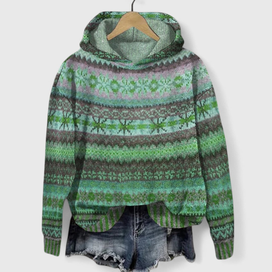 Christine - Trendy Retro Hoodie for a Vintage and Casual Look