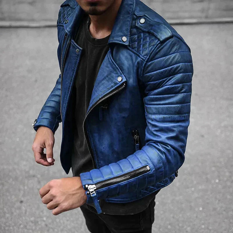 Isaiah - Men's Leather Jacket for Stylish Comfort