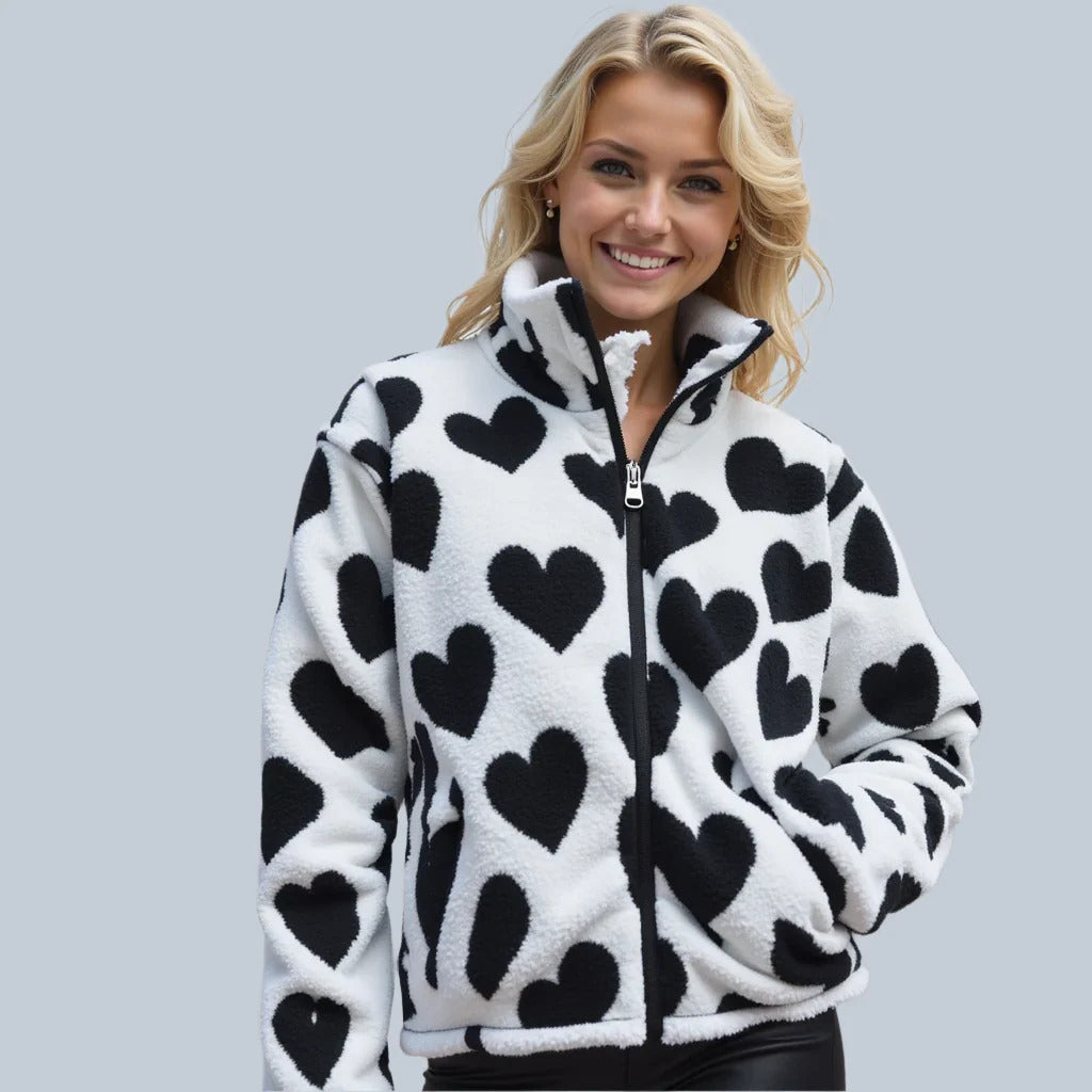 Dianne – Double Heart Printed Coupe for Ultimate Comfort