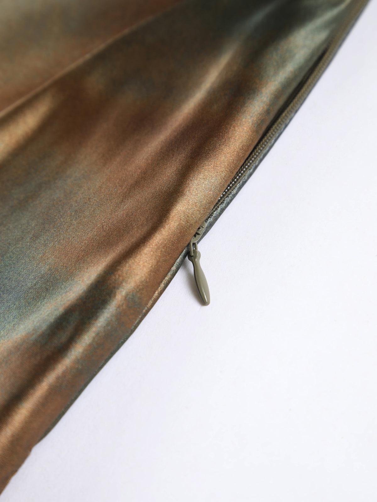 Long Satin Neptune Dress with Open Back for Sophisticated Elegance