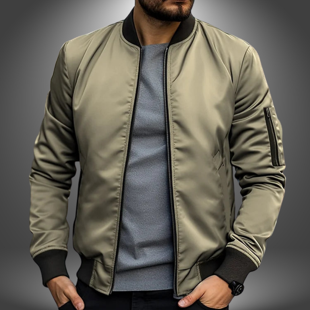 Oliver - Villepääkevénylightweight bomber jacket