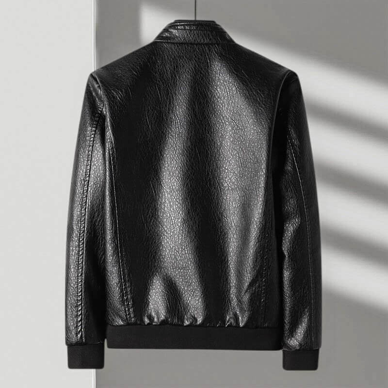 Matteo Verdi very elegant leather jacket for a sophisticated look