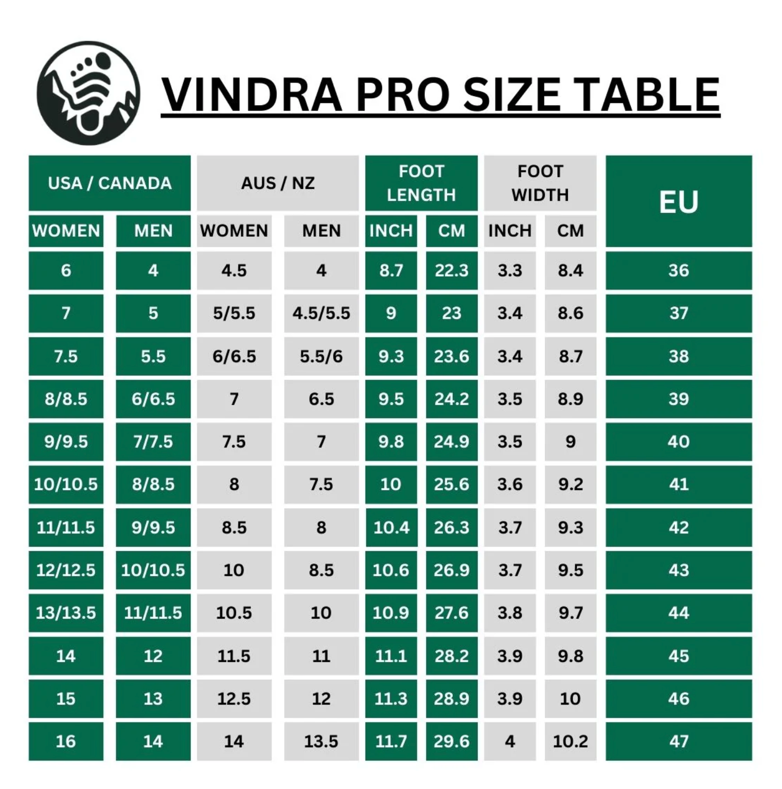 Vindra Pro - Non-slip all-season winter shoes for barefoot (Waterproof)