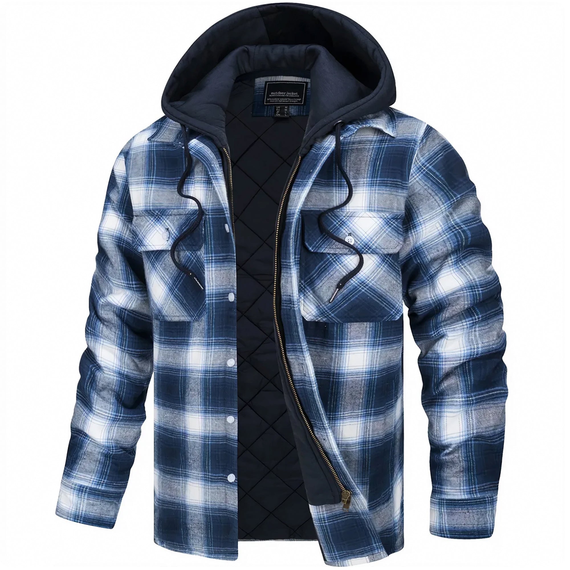 Parker - Funky Checked Hooded Jacket for a Stylish Look
