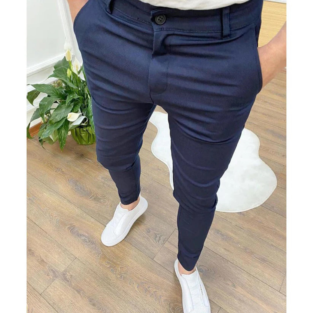 Roman - Narrow Slim Fit Trousers for an Elegant Style