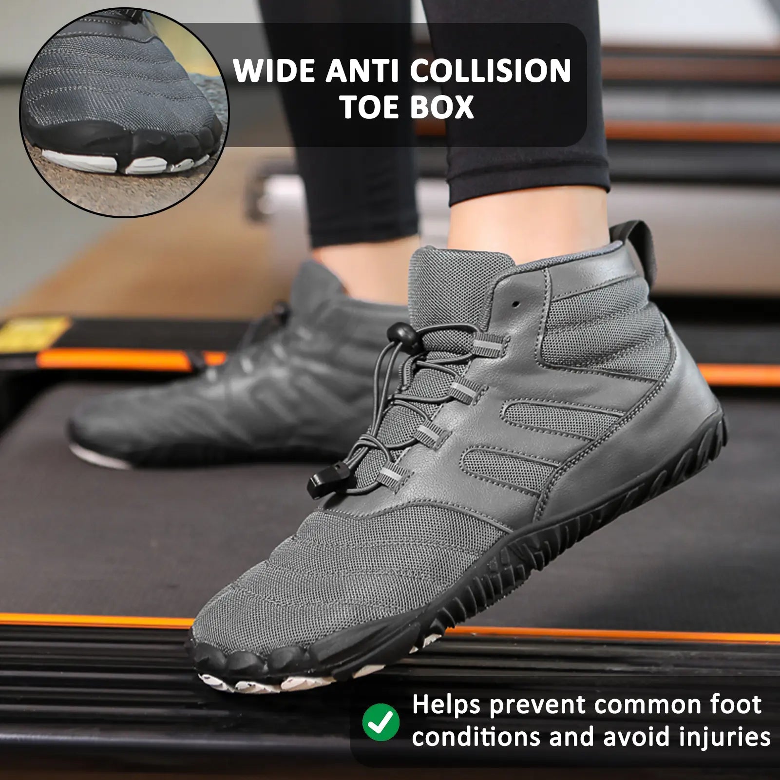 Warm winter boots for women - non-slip comfort and minimalist barefoot design