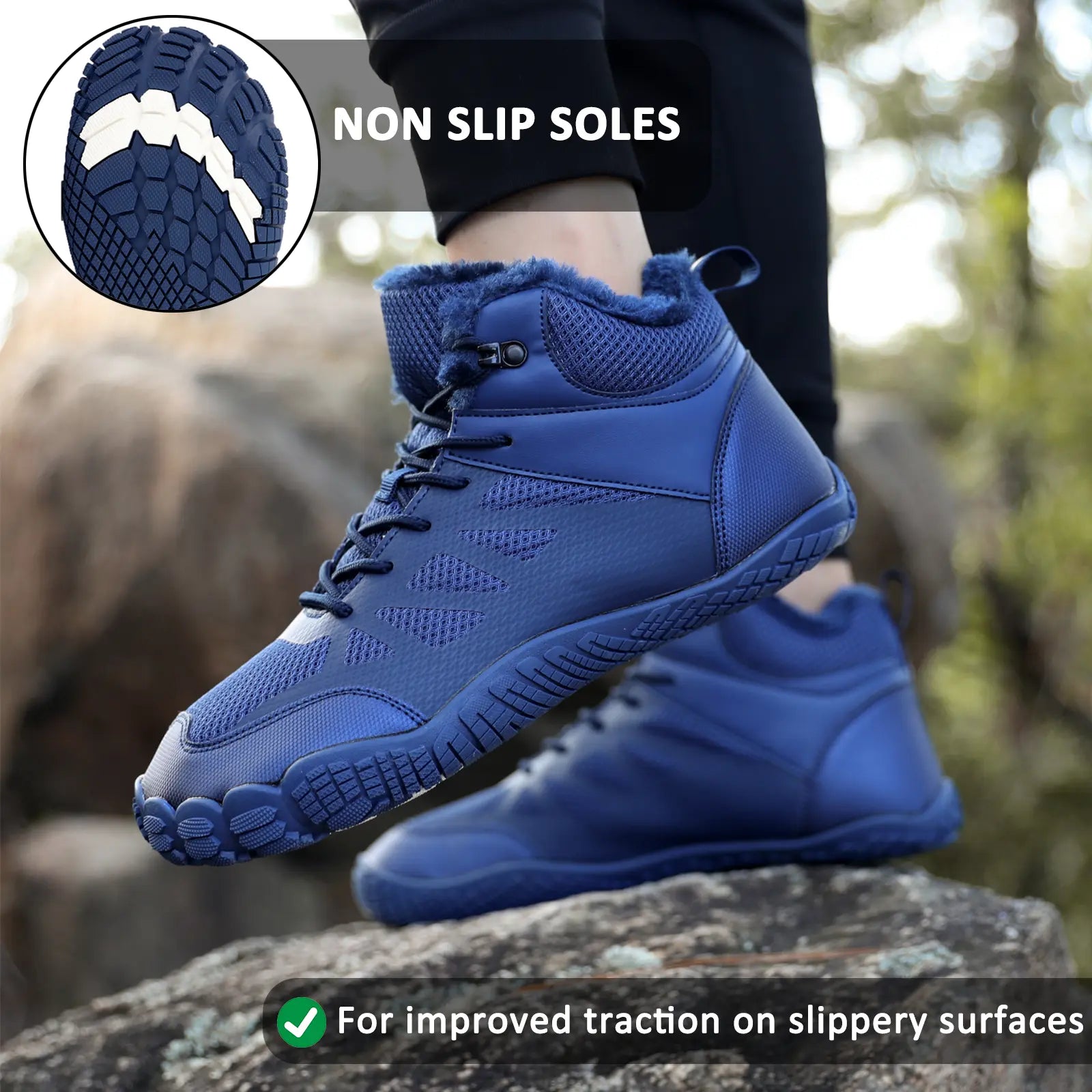 Snow Traction Cleats for Men and Women - Breathable and Lightweight Shoes for Comfort and Support During Winter Adventures