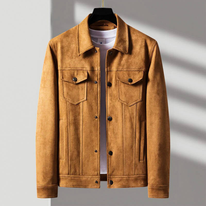 Javal Lace-Up Retro Suede Jacket