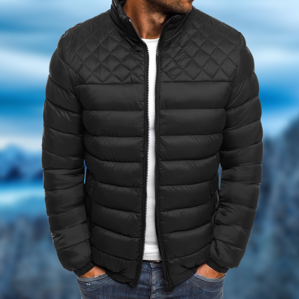 Bryson | Elegant Stand Collar Puffer Jacket for Stylish Comfort