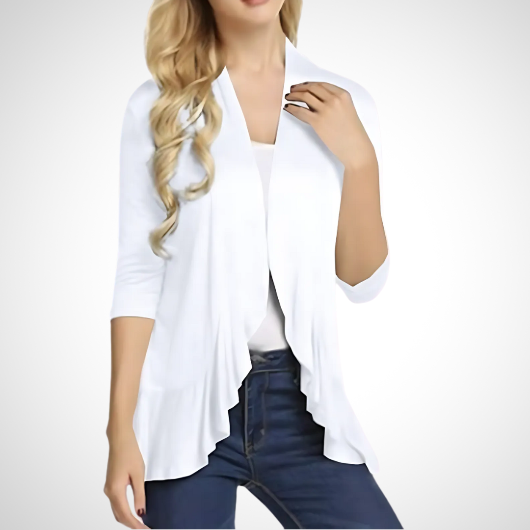 Lightweight Casual Summer Open-Front Cover-Up Cardigan