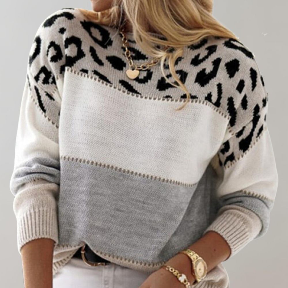 Charlene | Casual Leopard Print Sweatshirt