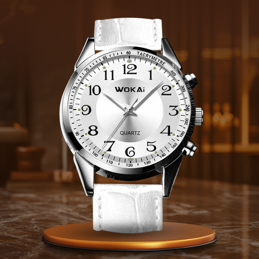 Casual White Sports Watch for an Elegant and Comfortable Style