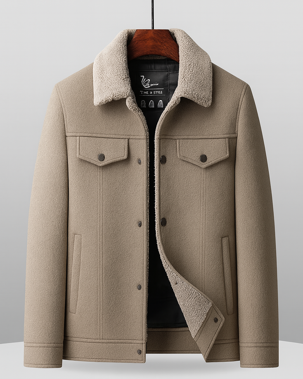 Casual Elegance: Rhode Wool Jacket for Warmth and Style