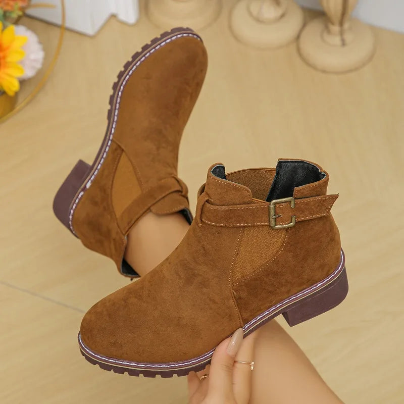 Women's Thick Heel Winter Boots – Elegant and Comfortable